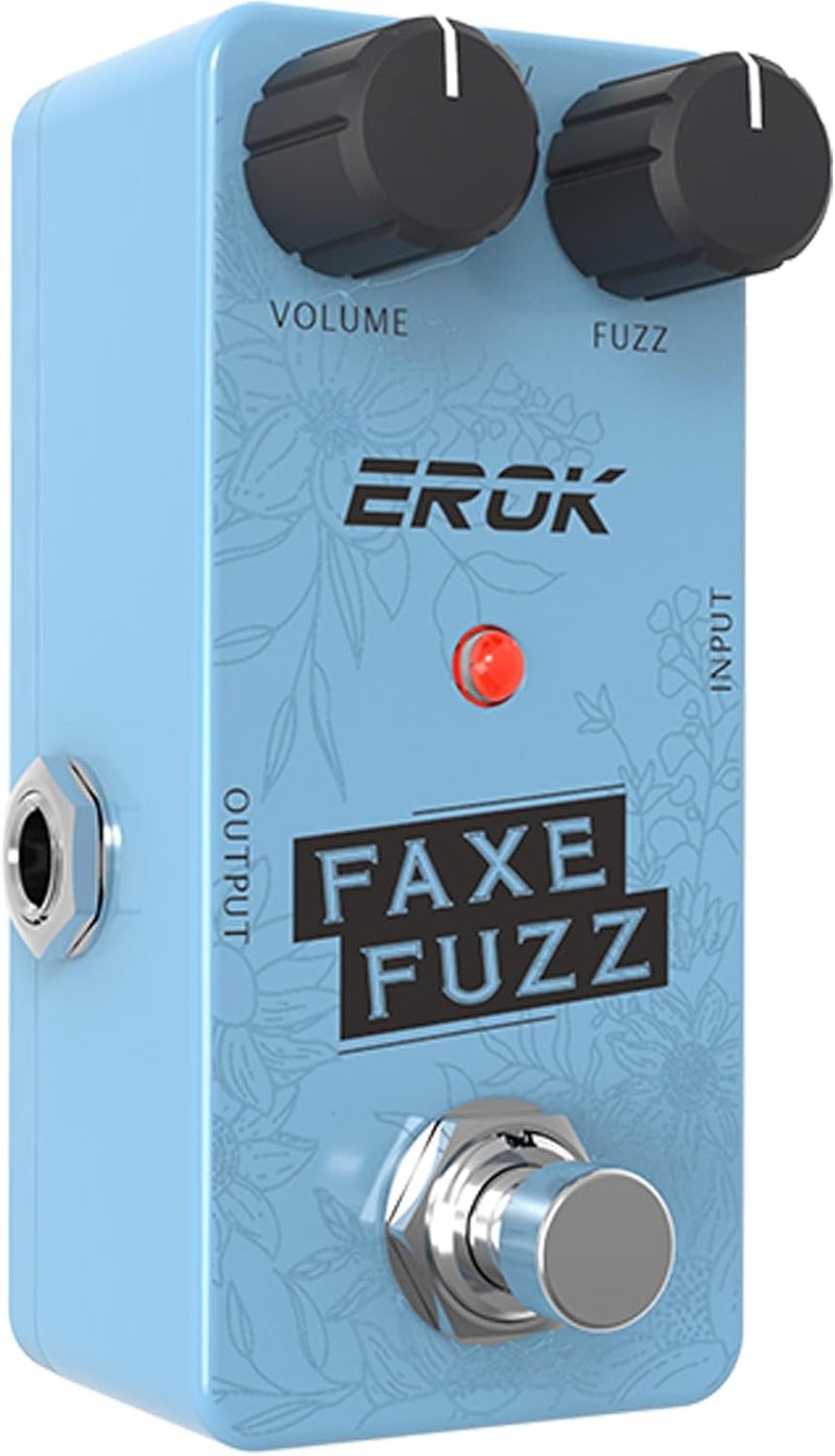 EROK FAXE FUZZ Guitar Effect Pedal, Classic Fuzz Tone with Great Clean - Up on Low Volume Input, True Bypass - Image 4